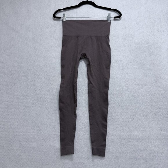 Set active Leggings Womens XS/S Brown High Rise Seamless Stretch Yoga Pants Gym - Picture 1 of 9